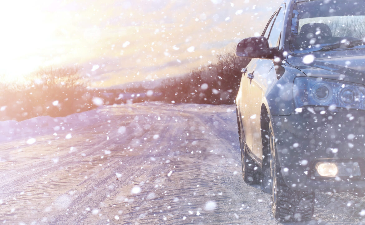 Winter landscape snow covered expanses. A park in the winter in